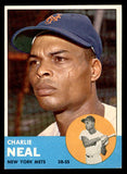 1963 Topps Baseball #511 Charlie Neal Mets EX-MT 540628