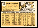 1963 Topps Baseball #487 John Roseboro Dodgers NR-MT 540629