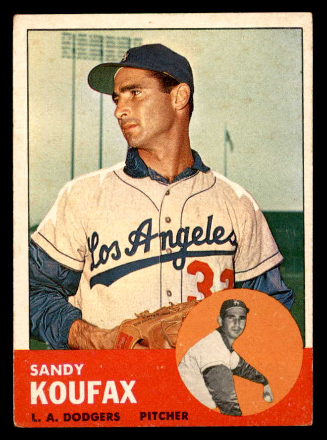 1963 Topps Baseball #210 Sandy Koufax Dodgers VG-EX 540631