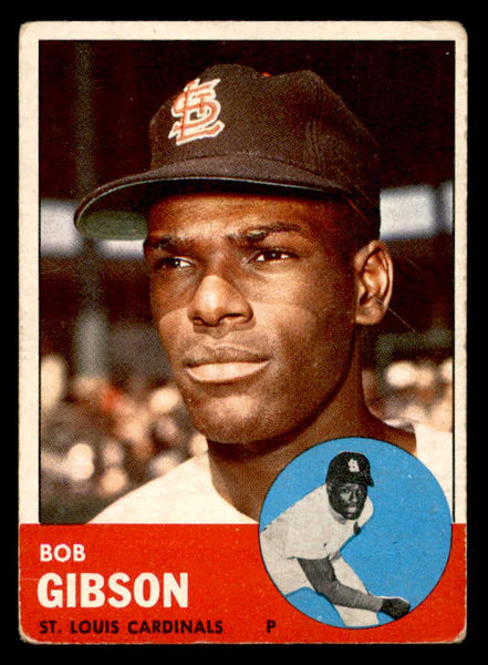 1963 Topps Baseball #415 Bob Gibson Cardinals VG 540632