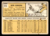 1963 Topps Baseball #415 Bob Gibson Cardinals VG 540632