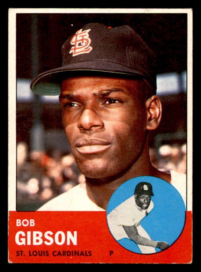 1963 Topps Baseball #415 Bob Gibson Cardinals EX 540633