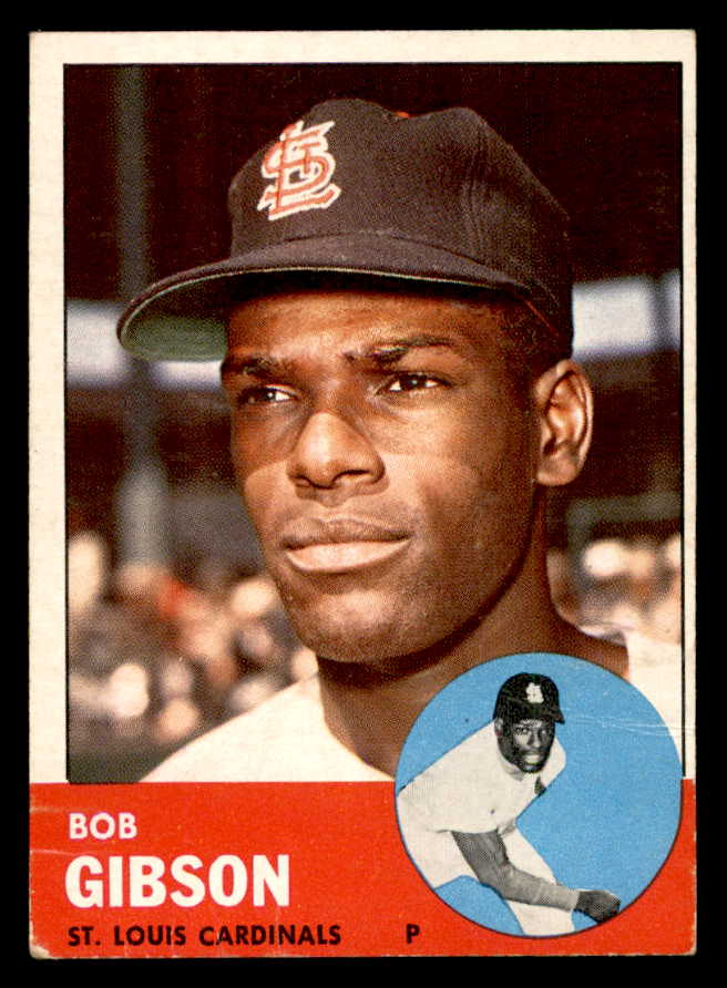 1963 Topps Baseball #415 Bob Gibson Cardinals VG-EX 540634