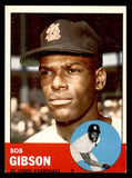 1963 Topps Baseball #415 Bob Gibson Cardinals VG-EX 540635