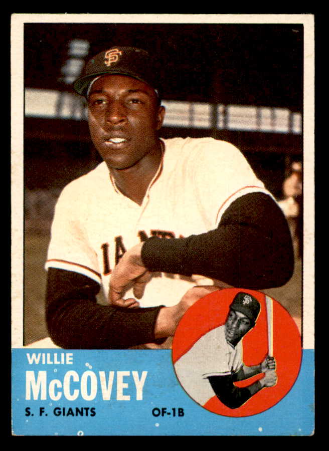 1963 Topps Baseball #490 Willie McCovey Giants EX 540638