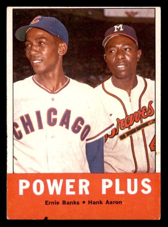 1963 Topps Baseball #242 Hank Aaron Ernie Banks FR-GD 540647