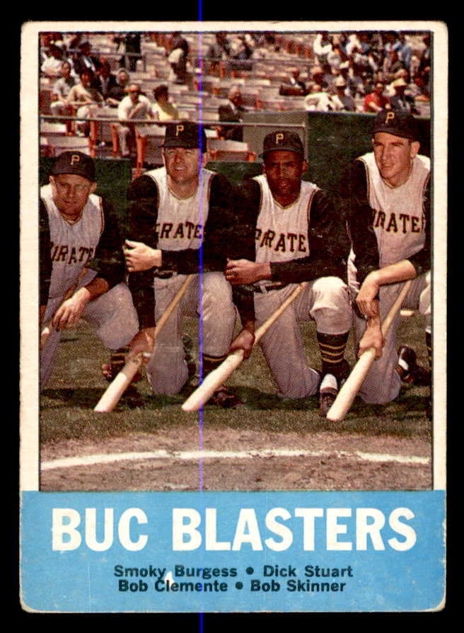 1963 Topps Baseball #018 Roberto Clemente Smoky Burgess FR-GD 540662