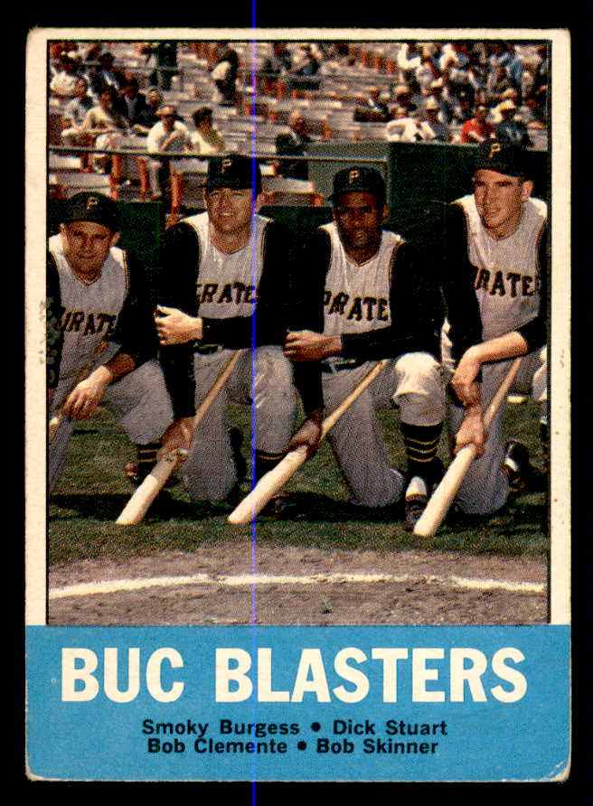 1963 Topps Baseball #018 Roberto Clemente Smoky Burgess VG-EX 540663