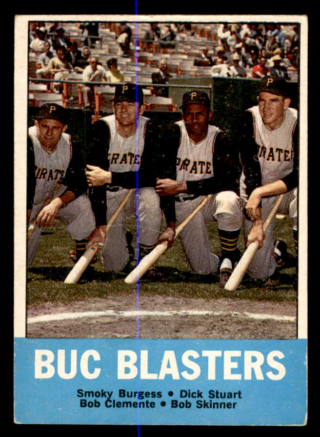 1963 Topps Baseball #018 Roberto Clemente Smoky Burgess VG-EX 540664