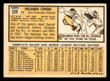 1963 Topps Baseball #520 Orlando Cepeda Giants VG-EX 540667