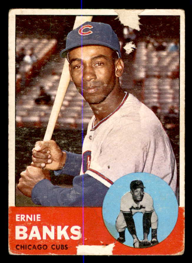 1963 Topps Baseball #380 Ernie Banks Cubs Poor 540669