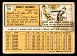 1963 Topps Baseball #380 Ernie Banks Cubs Poor 540669