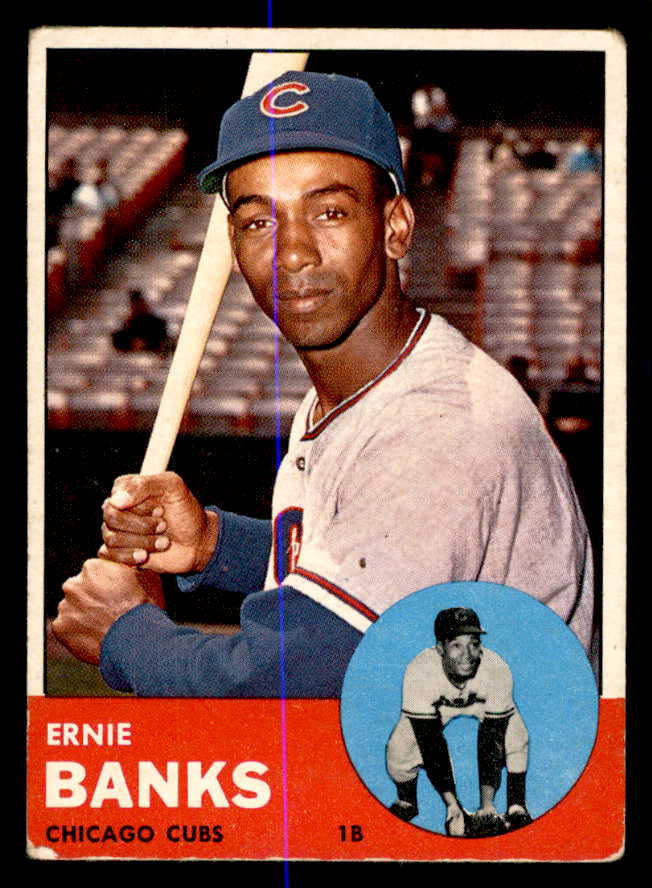 1963 Topps Baseball #380 Ernie Banks Cubs VG 540671