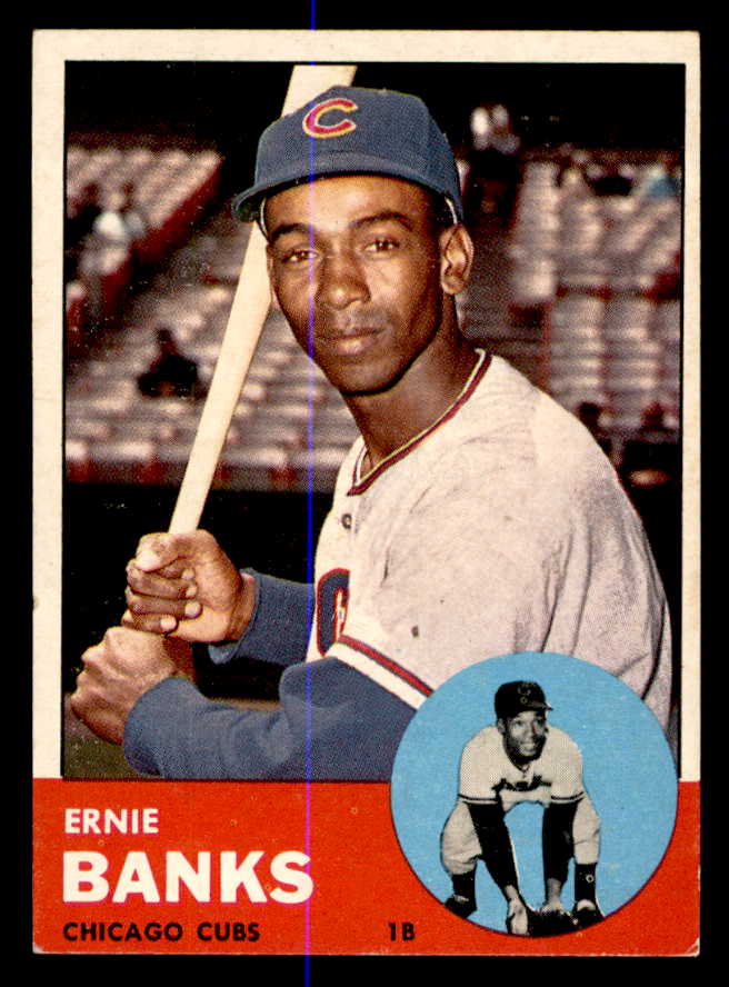 1963 Topps Baseball #380 Ernie Banks Cubs EX 540672