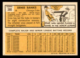 1963 Topps Baseball #380 Ernie Banks Cubs EX 540672