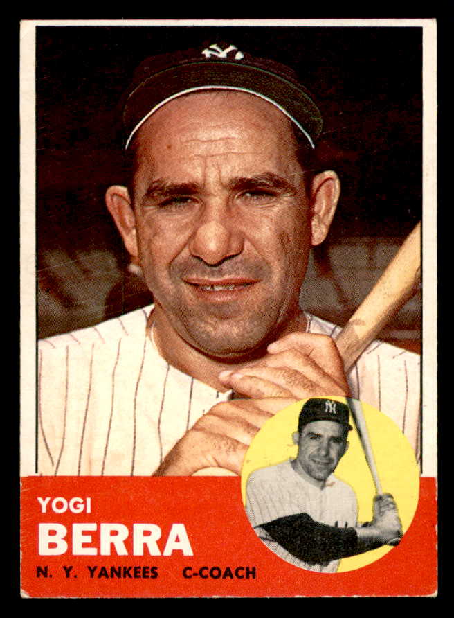 1963 Topps Baseball #340 Yogi Berra Yankees VG-EX 540673