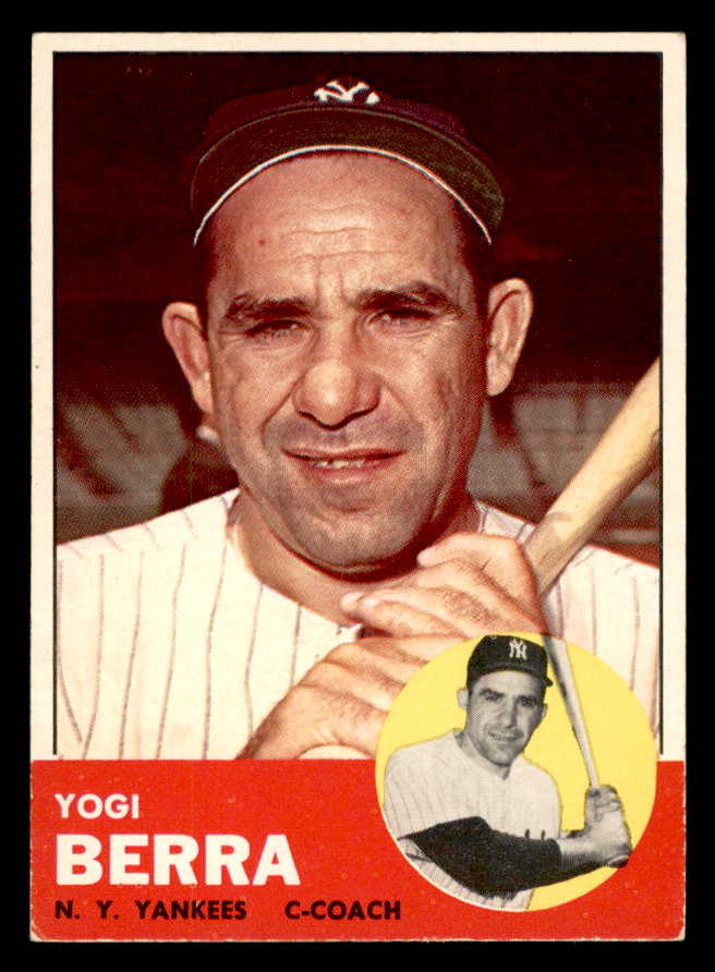 1963 Topps Baseball #340 Yogi Berra Yankees EX+/EX-MT 540674