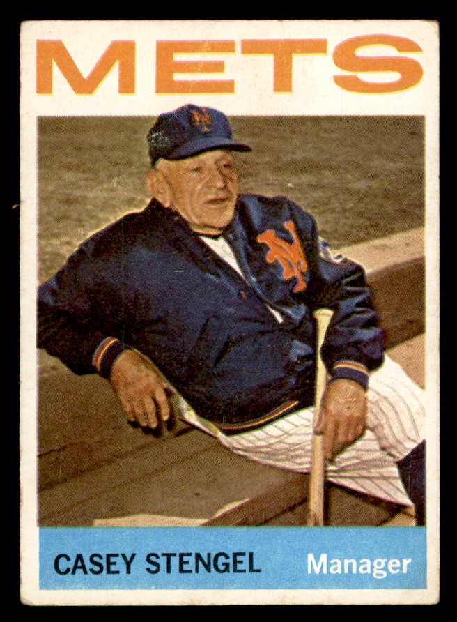 1964 Topps Baseball #324 Casey Stengel Mets VG-EX 540681