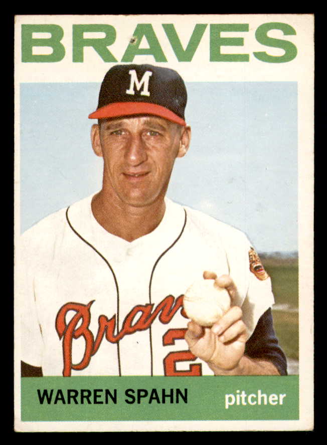 1964 Topps Baseball #400 Warren Spahn Braves VG 540691