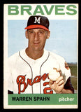 1964 Topps Baseball #400 Warren Spahn Braves EX 540692