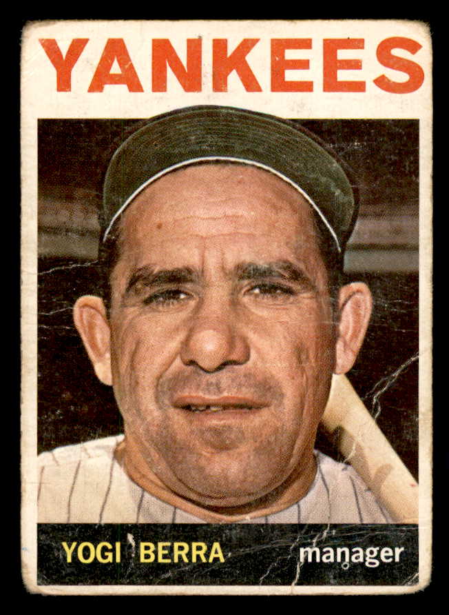 1964 Topps Baseball #021 Yogi Berra Yankees Poor 540694