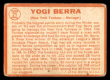 1964 Topps Baseball #021 Yogi Berra Yankees Poor 540694