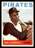 1964 Topps Baseball #440 Roberto Clemente Pirates GD-VG 540695