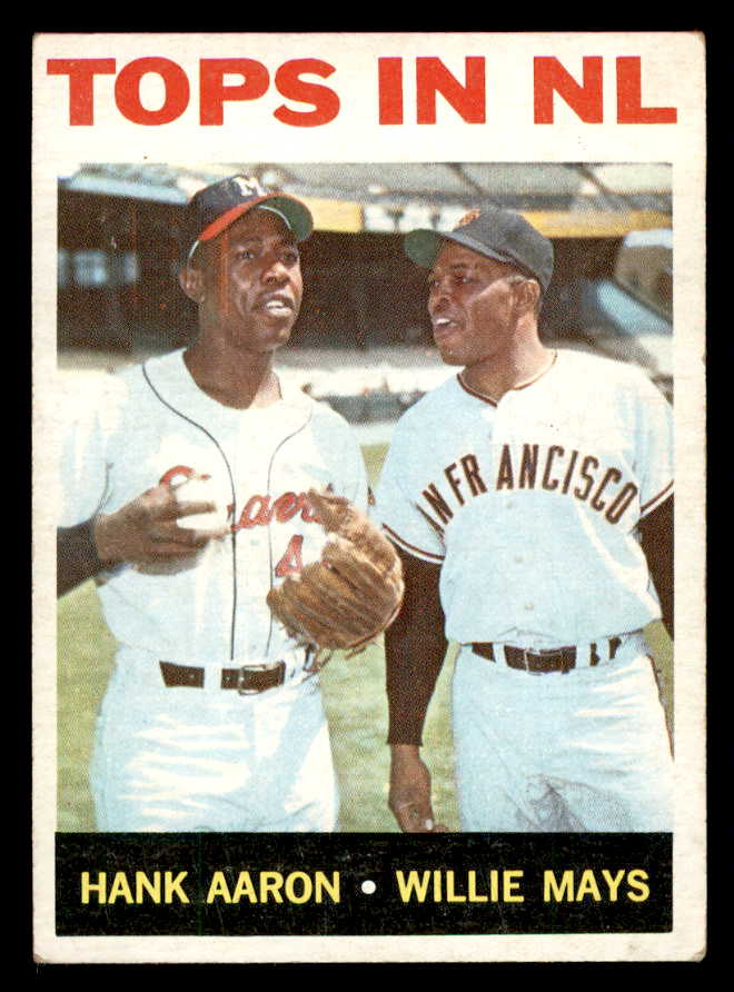 1964 Topps Baseball #423 Hank Aaron Willie Mays VG 540700