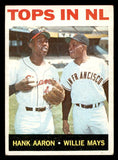 1964 Topps Baseball #423 Hank Aaron Willie Mays VG 540700