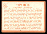 1964 Topps Baseball #423 Hank Aaron Willie Mays VG 540700