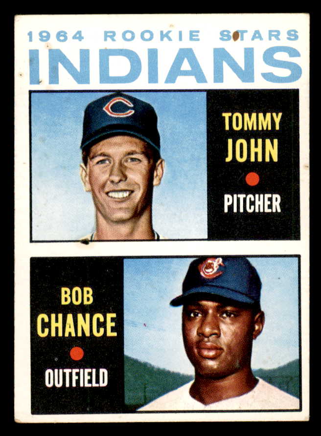 1964 Topps Baseball #146 Tommy John Indians VG-EX 540714