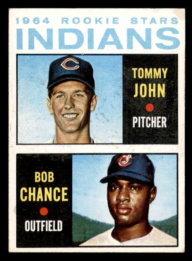 1964 Topps Baseball #146 Tommy John Indians EX 540715