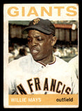 1964 Topps Baseball #150 Willie Mays Giants VG 540728
