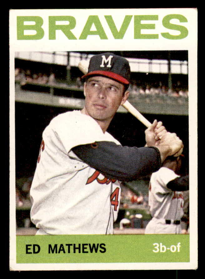 1964 Topps Baseball #035 Eddie Mathews Braves VG-EX 540734