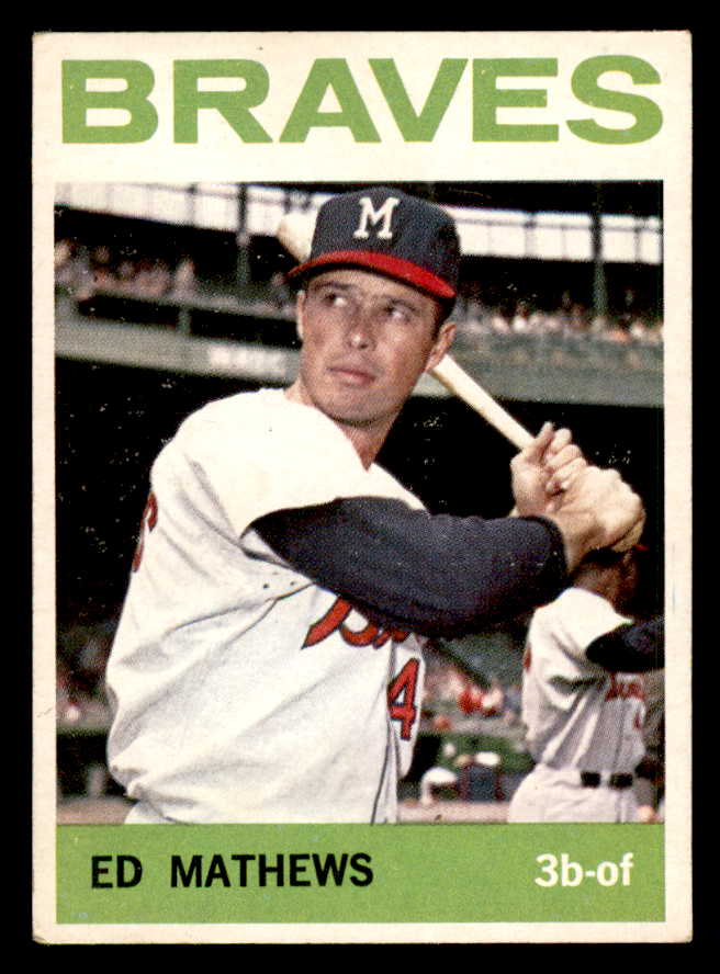 1964 Topps Baseball #035 Eddie Mathews Braves VG-EX 540736