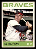 1964 Topps Baseball #035 Eddie Mathews Braves VG-EX 540736