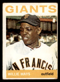 1964 Topps Baseball #150 Willie Mays Giants VG 540737