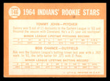 1964 Topps Baseball #146 Tommy John Indians EX+/EX-MT 540744