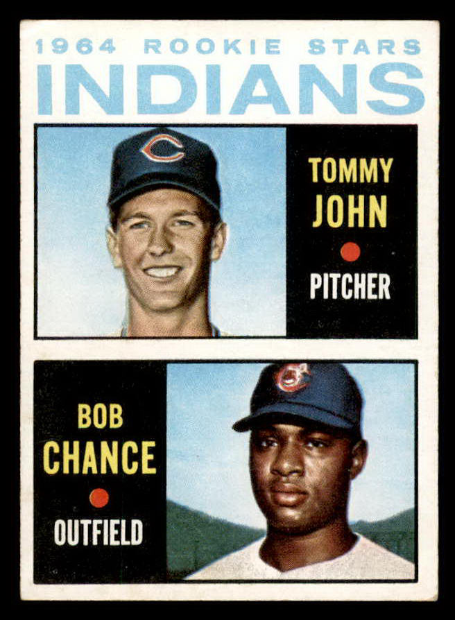 1964 Topps Baseball #146 Tommy John Indians VG-EX 540748