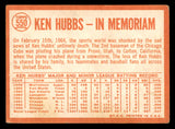 1964 Topps Baseball #550 Ken Hubbs Cubs GD-VG 540750