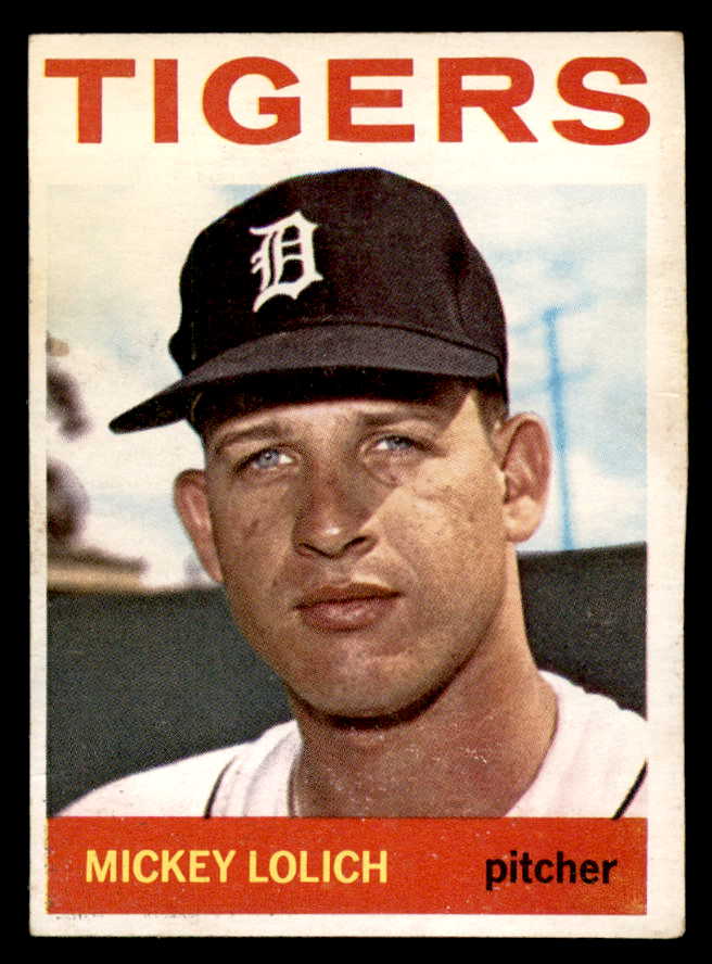 1964 Topps Baseball #128 Mickey Lolich Tigers VG 540757