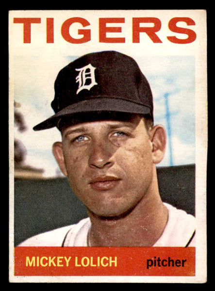 1964 Topps Baseball #128 Mickey Lolich Tigers VG 540757