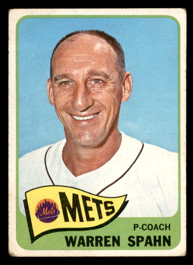 1965 Topps Baseball #205 Warren Spahn Mets VG 540797