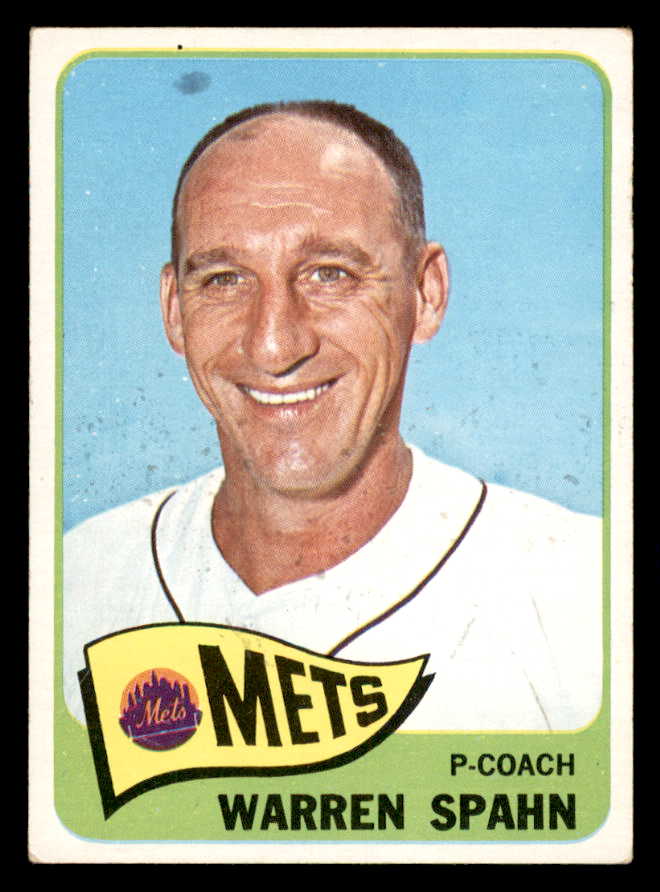 1965 Topps Baseball #205 Warren Spahn Mets VG-EX 540799