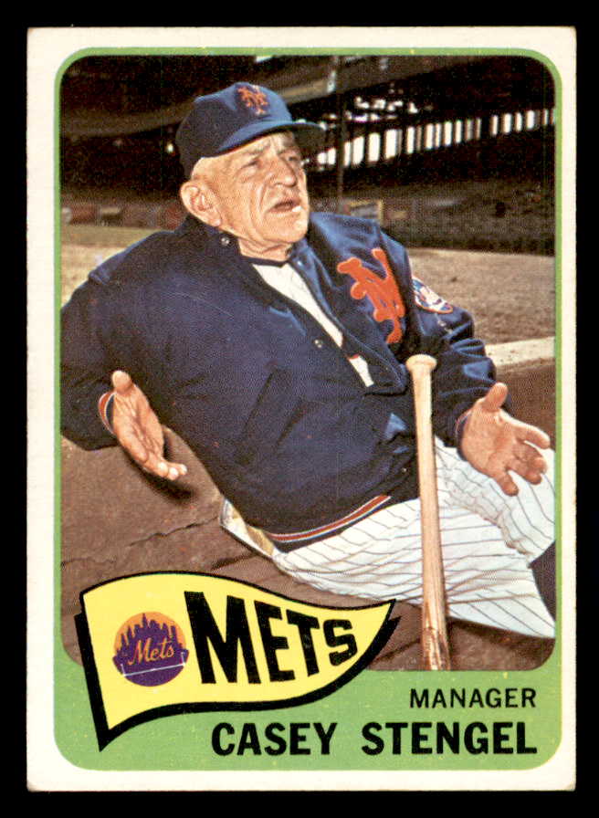 1965 Topps Baseball #187 Casey Stengel Mets EX+/EX-MT 540805