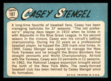 1965 Topps Baseball #187 Casey Stengel Mets EX+/EX-MT 540805