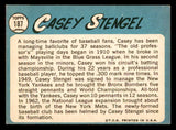 1965 Topps Baseball #187 Casey Stengel Mets NR-MT 540811