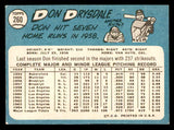 1965 Topps Baseball #260 Don Drysdale Dodgers EX 540826