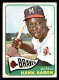 1965 Topps Baseball #170 Hank Aaron Braves VG-EX 540840