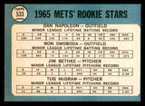 1965 Topps Baseball #533 Tug McGraw Mets EX-MT 540849